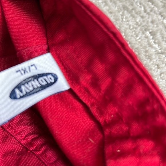 Old Navy Red Baseball Hat, unisex - Picture 2 of 3